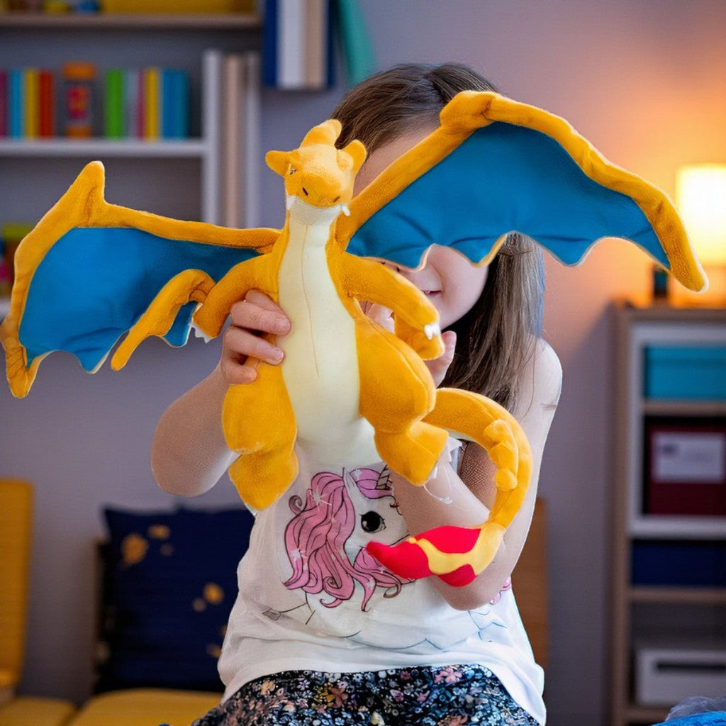 peluche pokémon - dracaufeu rugissant
