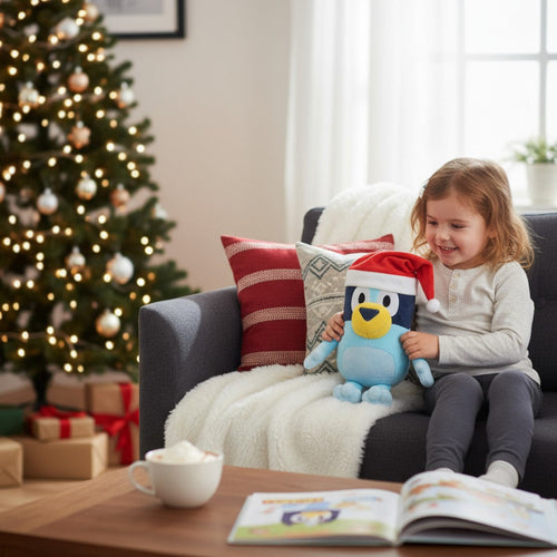 Peluche Bluey version Noël