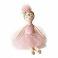 Roze ballerina-pop met tule rok, 50 cm