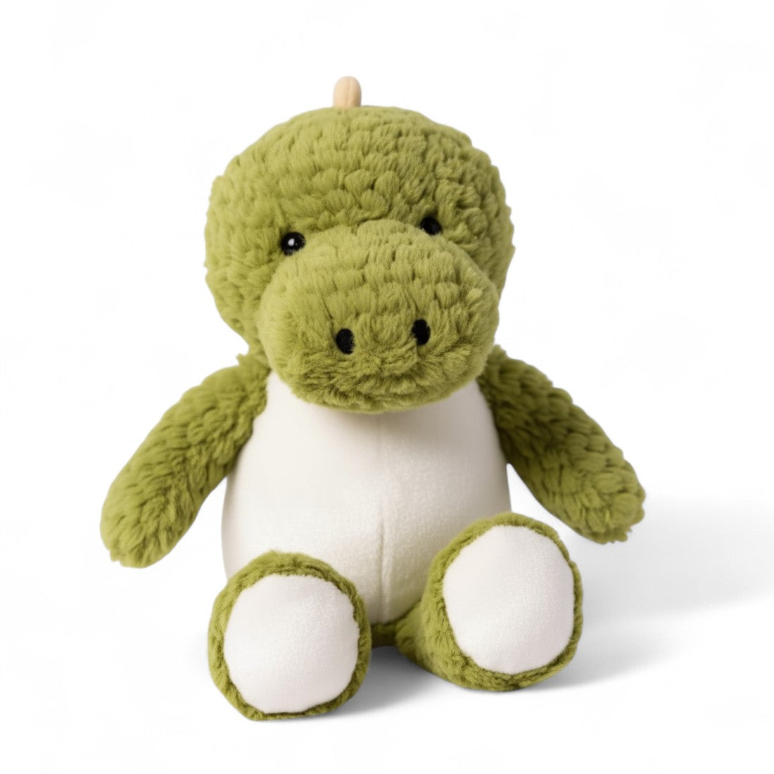 Peluche dinosaure vert doudou tendre