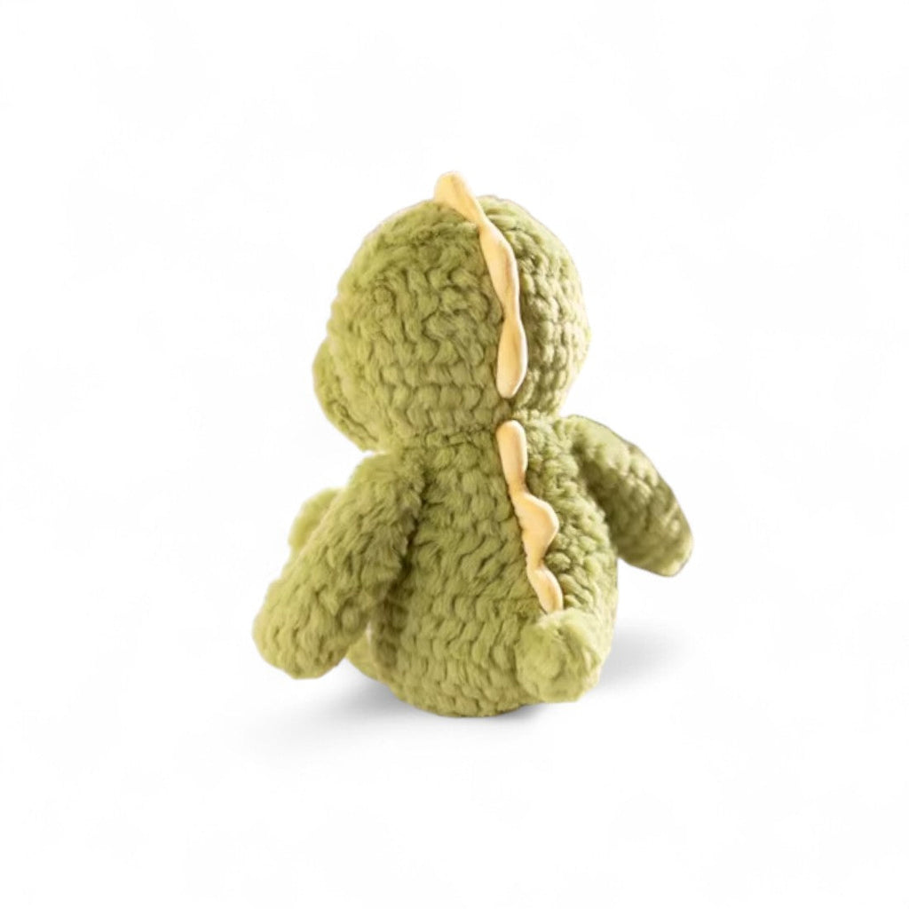 Groen-crème dinosaurusknuffel
