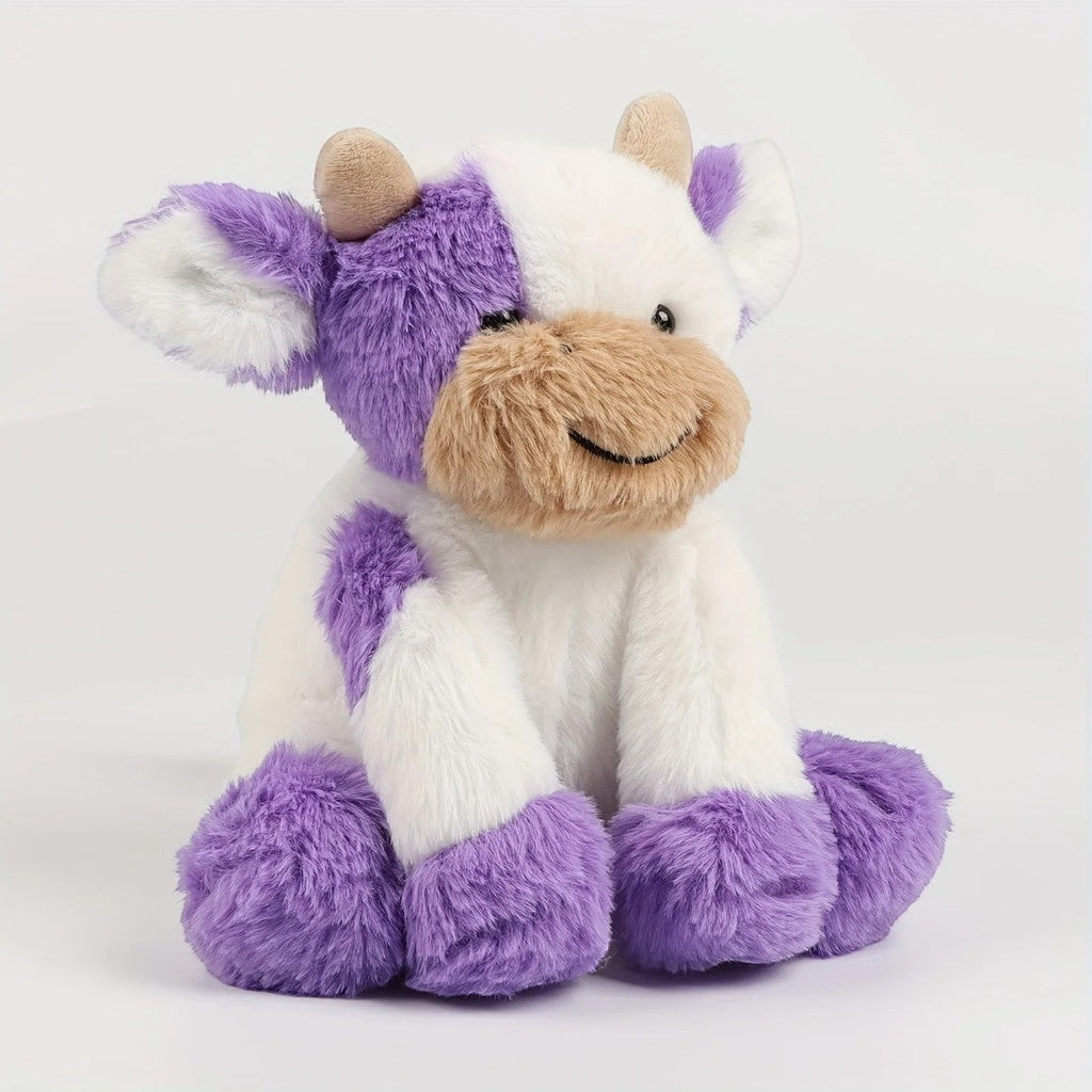 Peluche jolie vache colorée douce