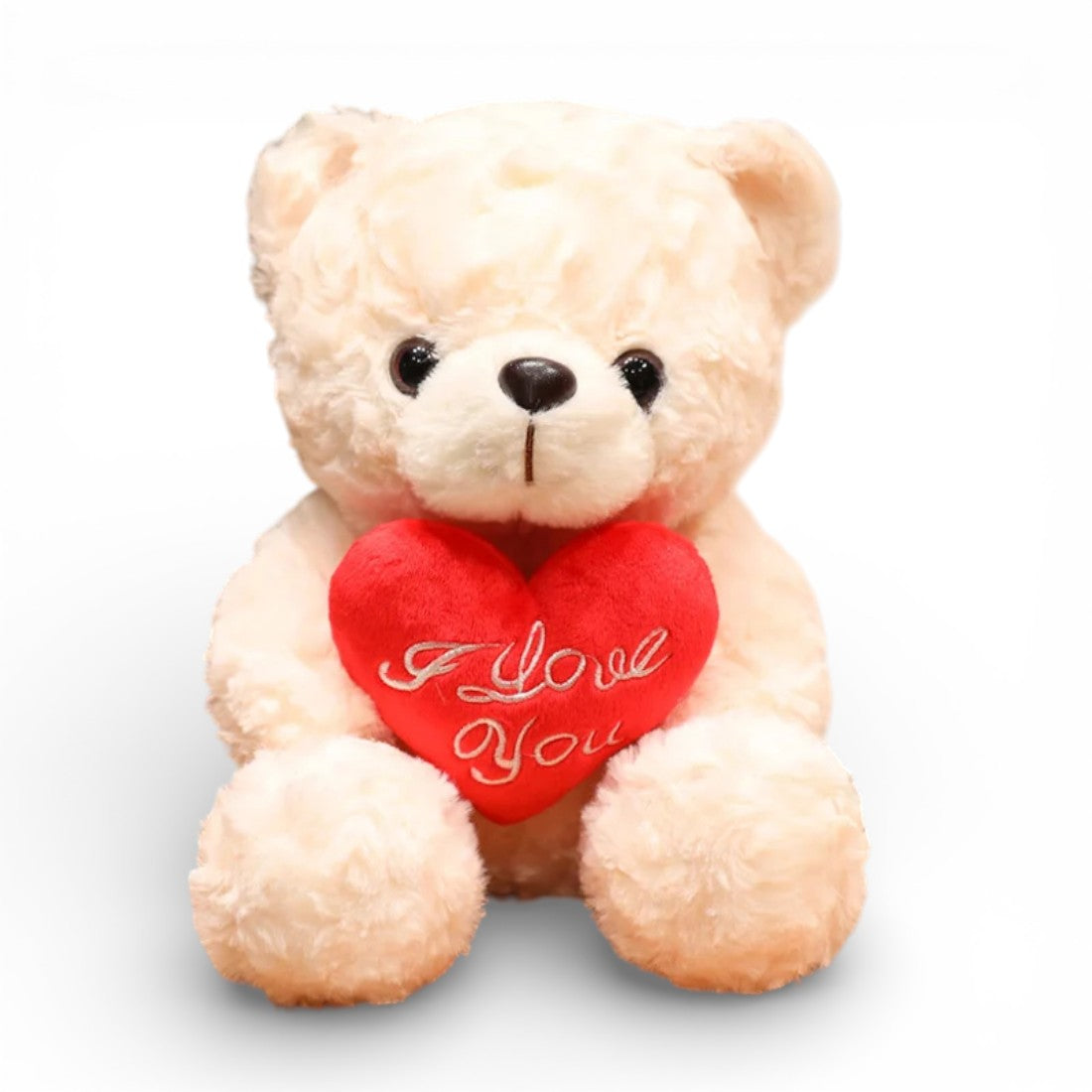 Peluche ours romantique avec un cœur rouge