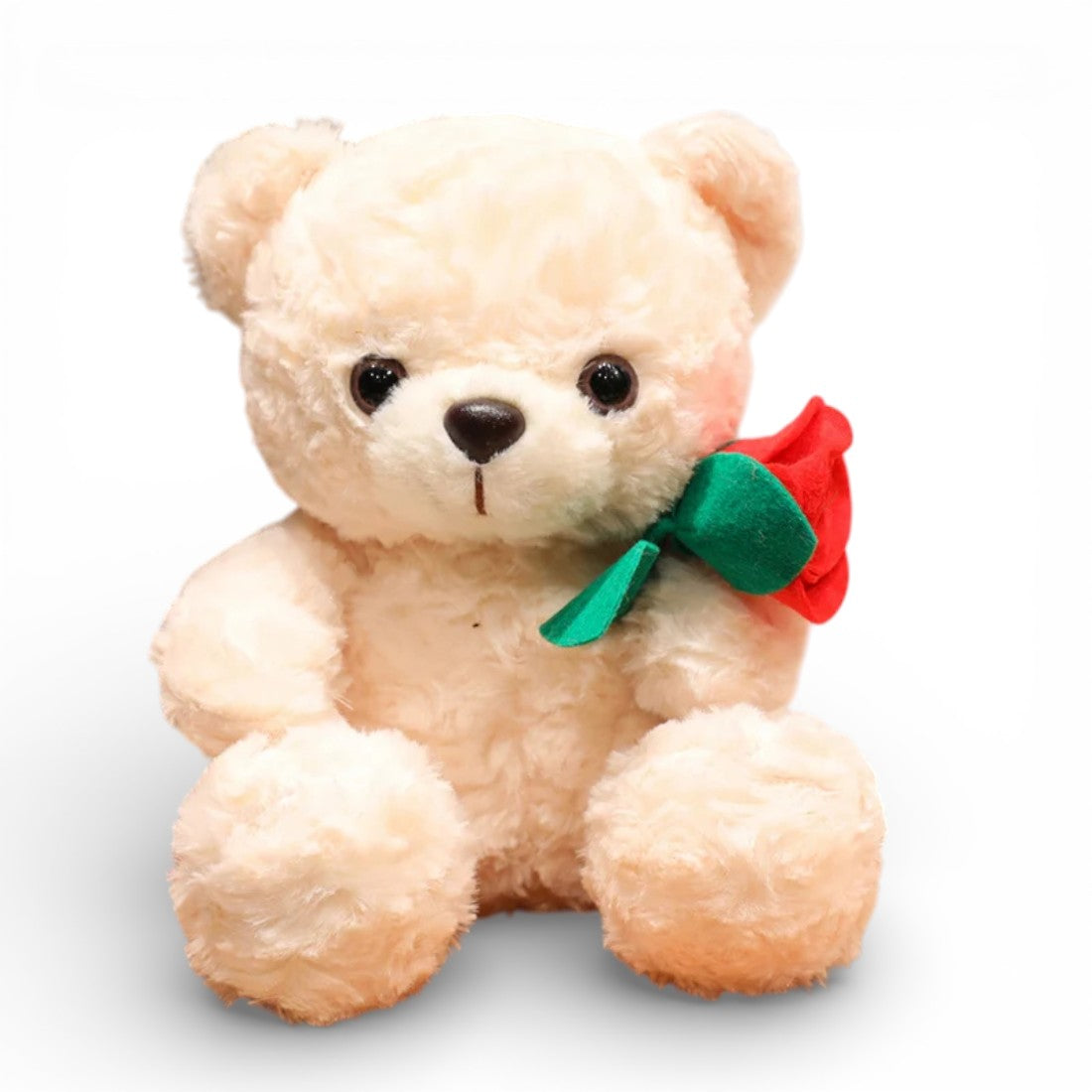 Peluche ours romantique avec rose rouge