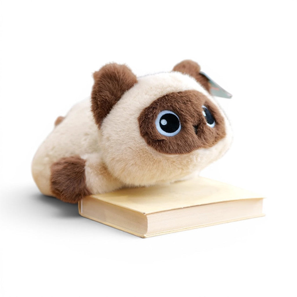 Liggende kattenknuffel – 3 modellen, 17–40 cm
