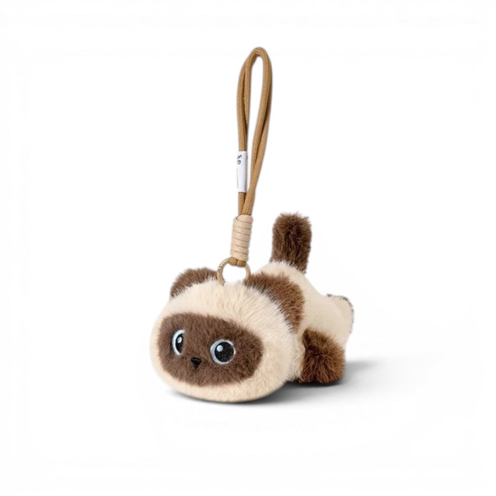Liggende kattenknuffel – 3 modellen, 17–40 cm
