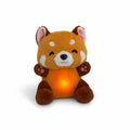 Elektronische rode-pandaknuffel met ademhaling en licht, 30–35 cm