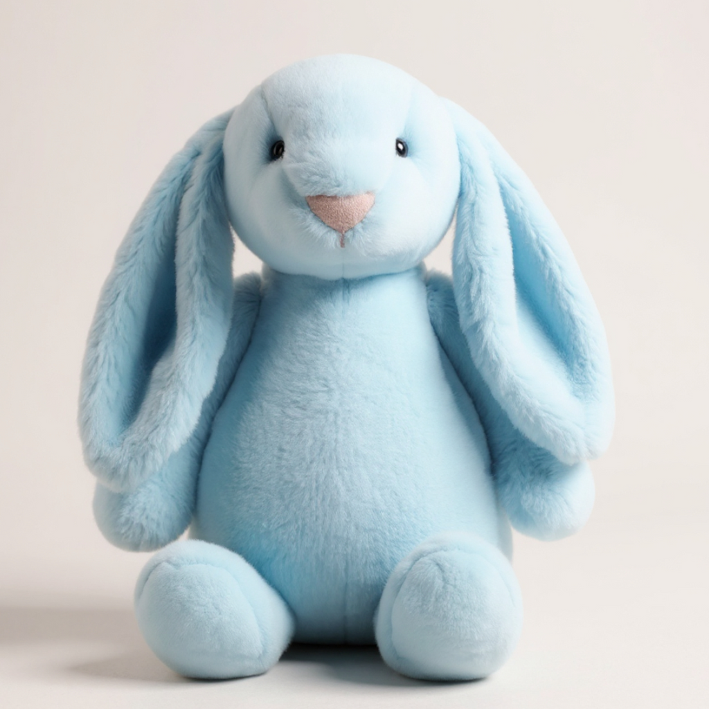Pluche konijn met lange oren, 25–30 cm