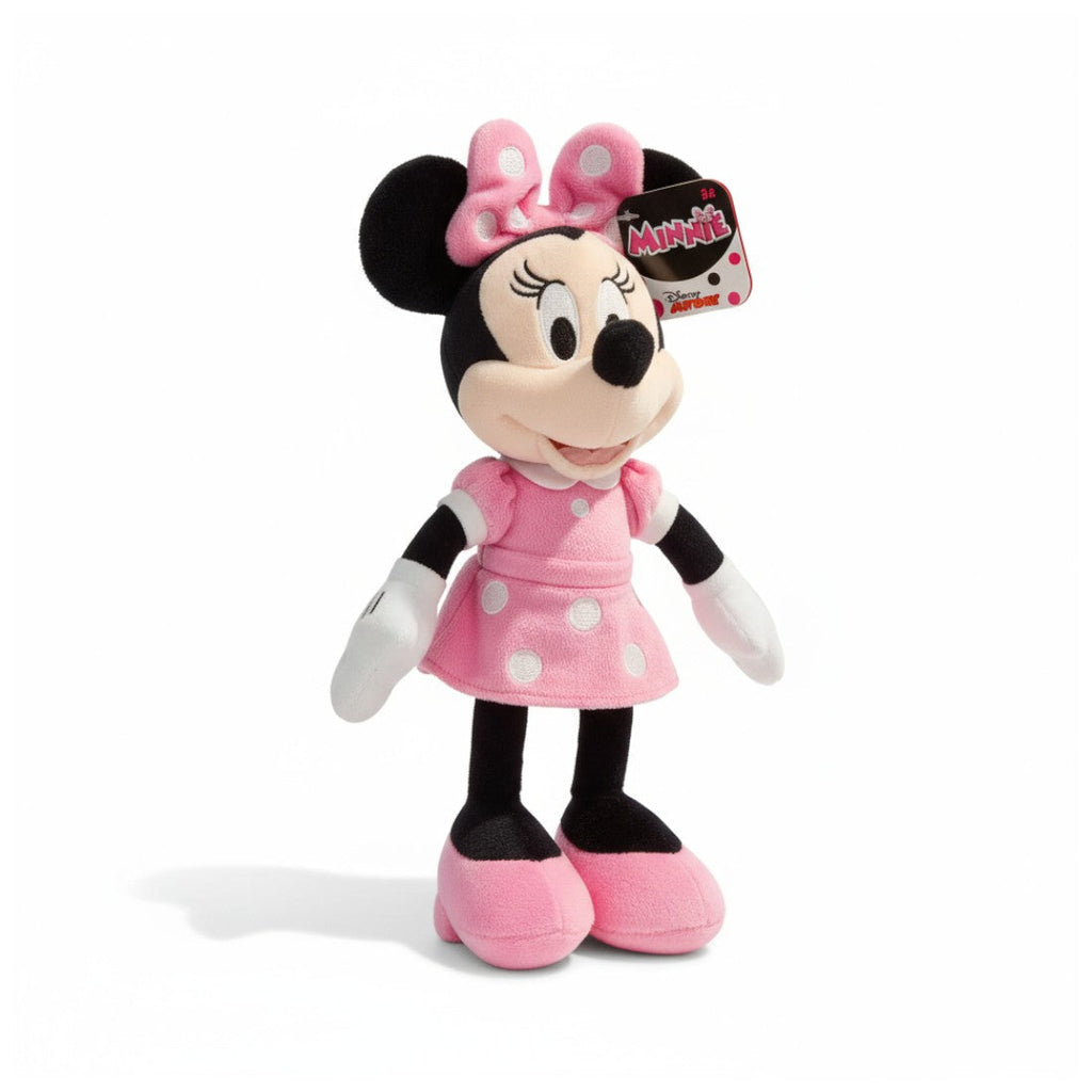 Minnie peluche robe rose à nœud