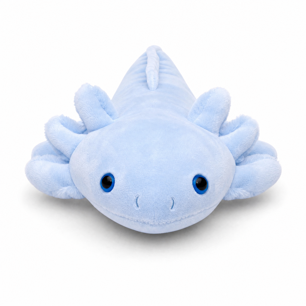Coussin Axolotl Bleu Format Allongé
