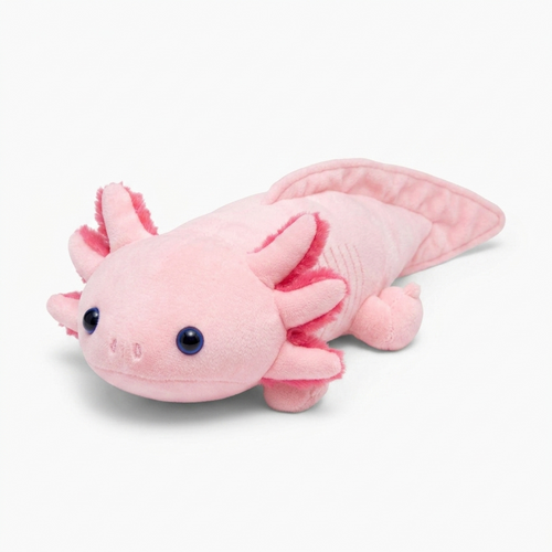 Coussin Peluche Axolotl Rose