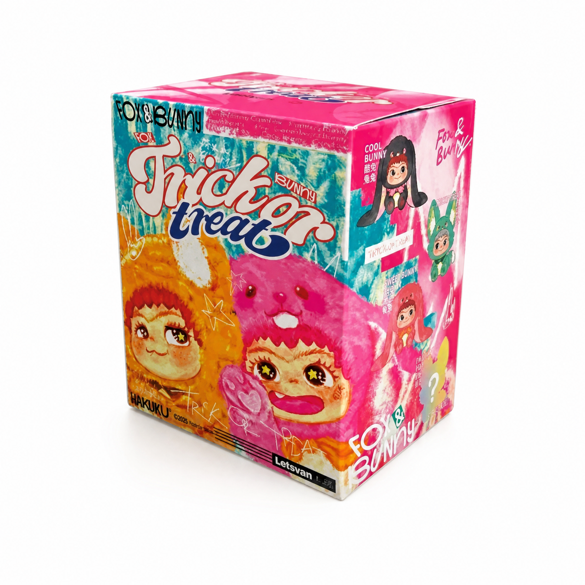 Blind Box Peluche Wakuku Fox & Bunny
