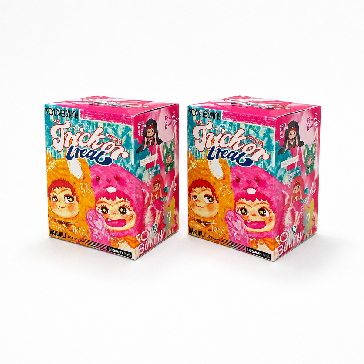 Blind Box Peluche Wakuku Fox & Bunny