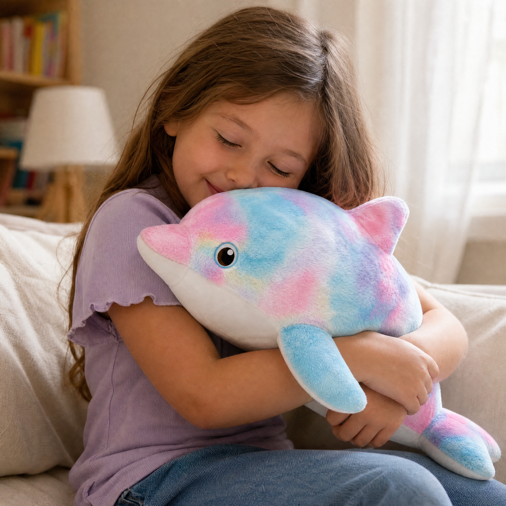 Peluche Dauphin Arc-en-Ciel
