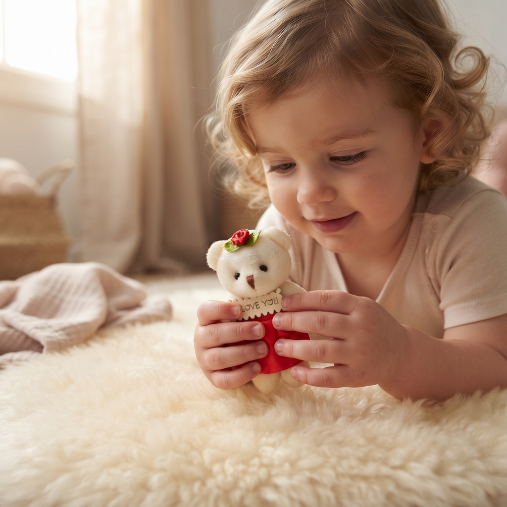 Coffret Peluche Amour Ours et Roses