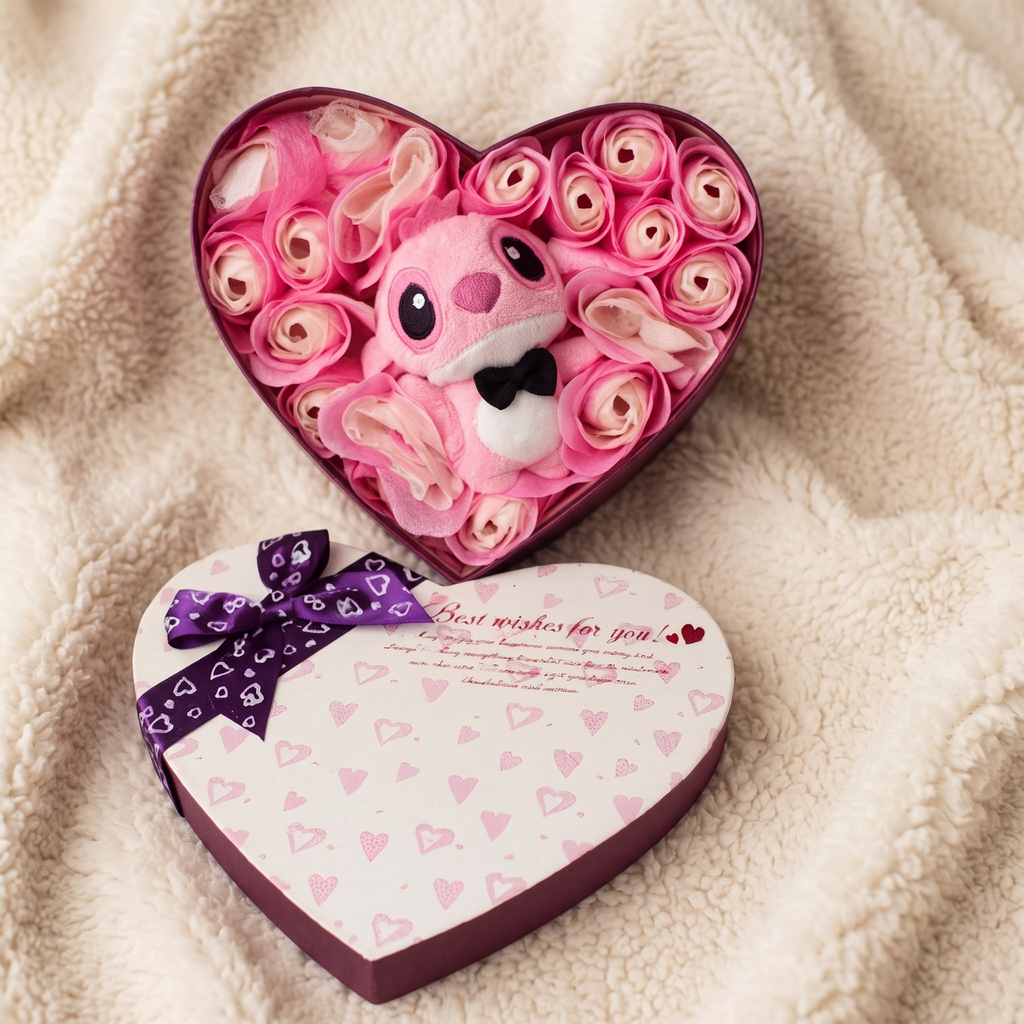 Coffret Peluche Angel Saint-Valentin