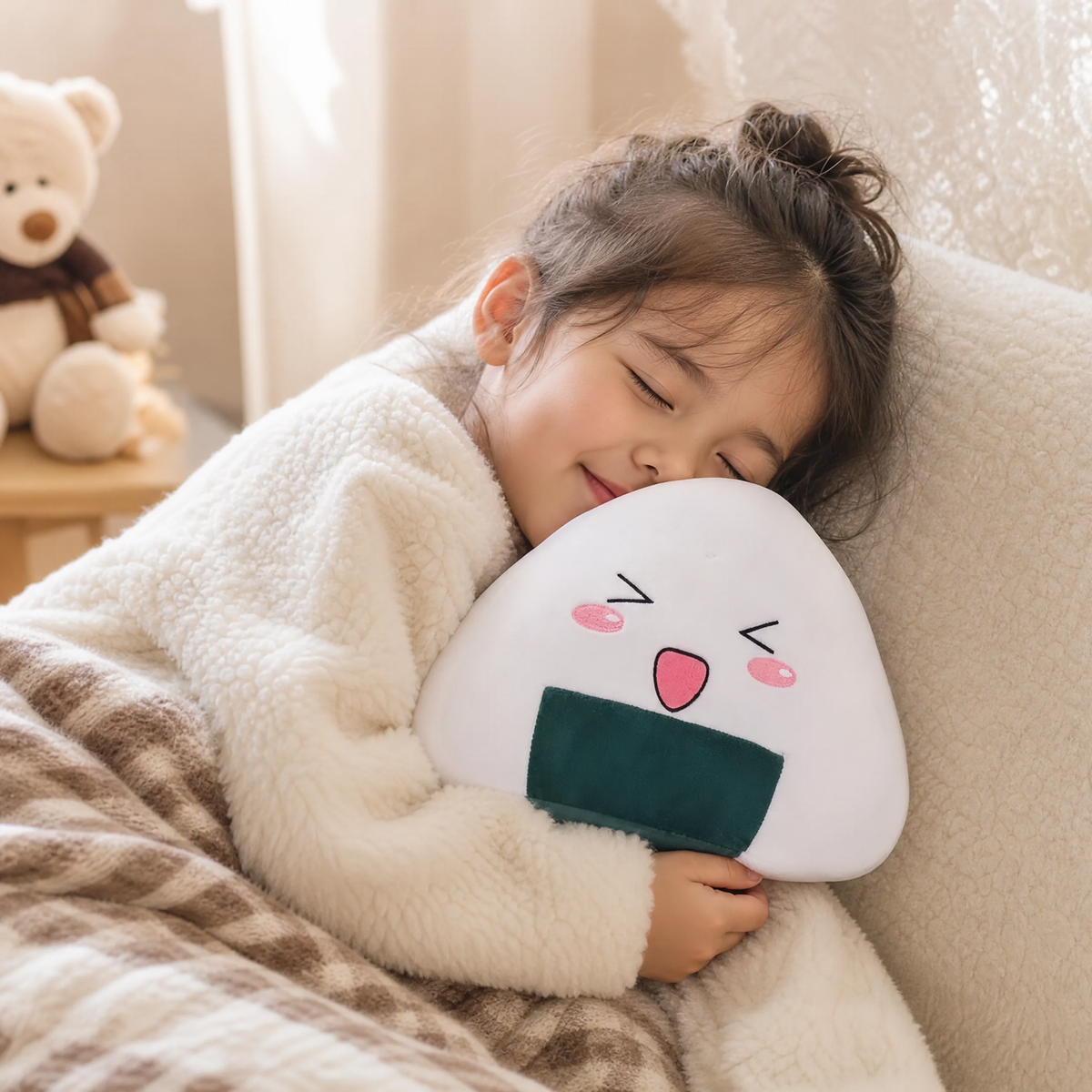 Coussin Sushi Kawaii Onigiri