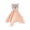 Doudou Ourson Carré Étoilé Pêche
