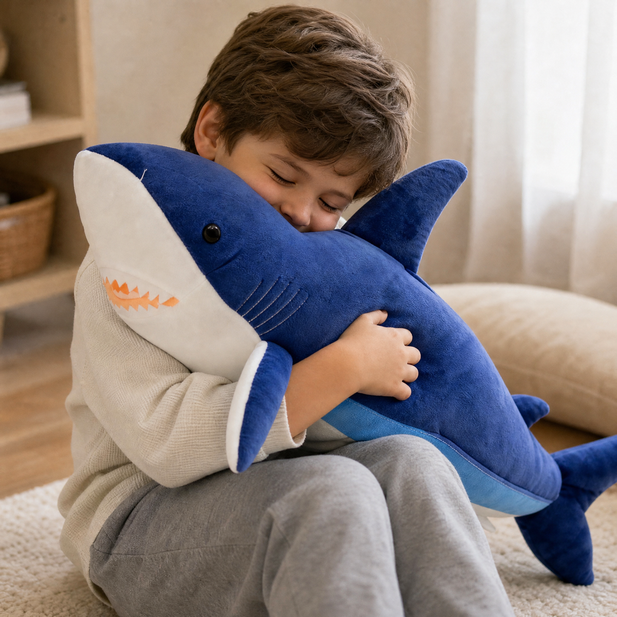 Peluche Requin Bleu Géante
