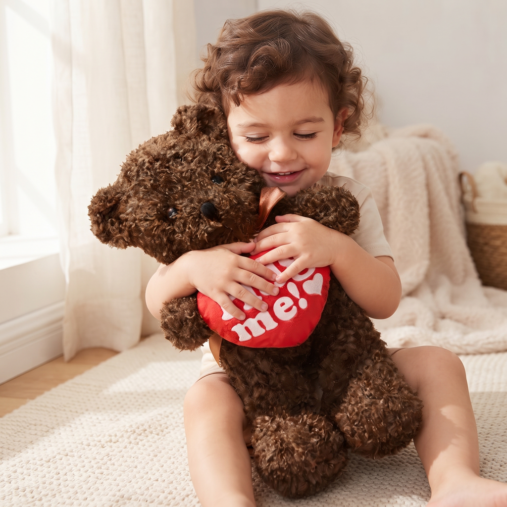Gros Ours en Peluche Cœur Hug Me