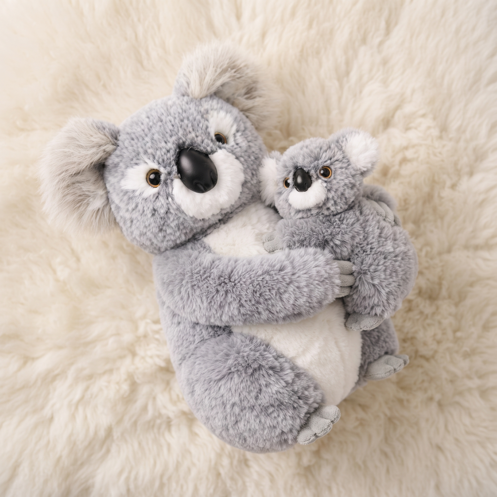 Peluche Koala avec Bébé Duo Câlin