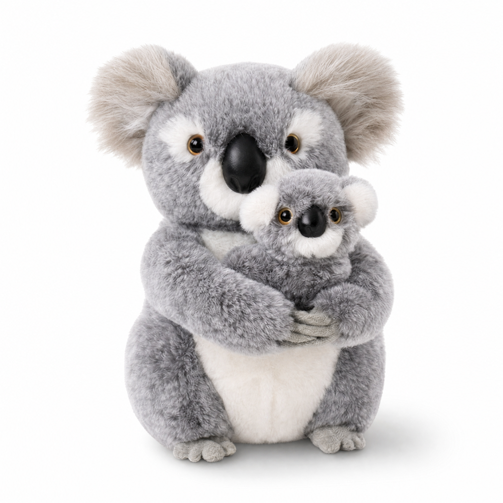 Peluche Koala avec Bébé Duo Câlin