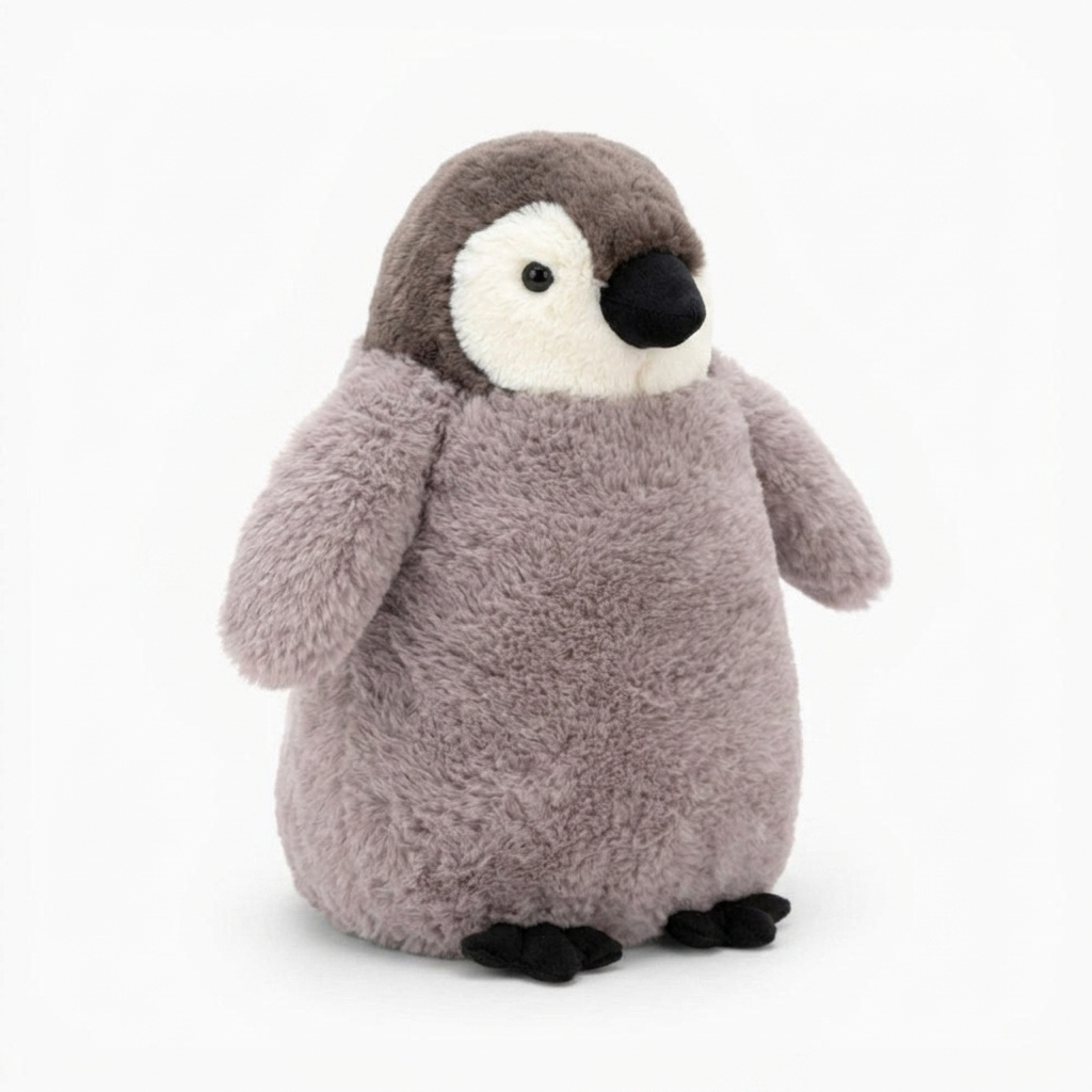 Grijs pingouïnkussen, 23 of 50 cm