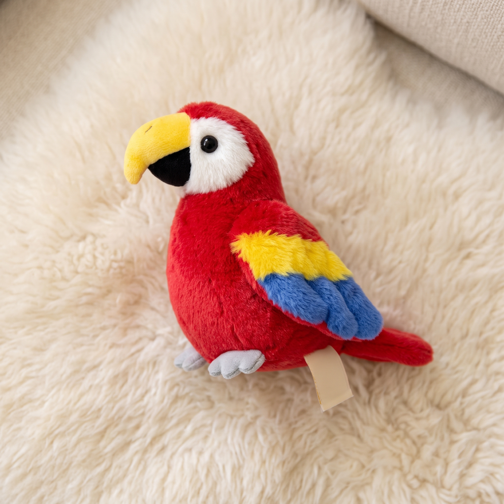 Peluche Perroquet Magnétique pour Épaule