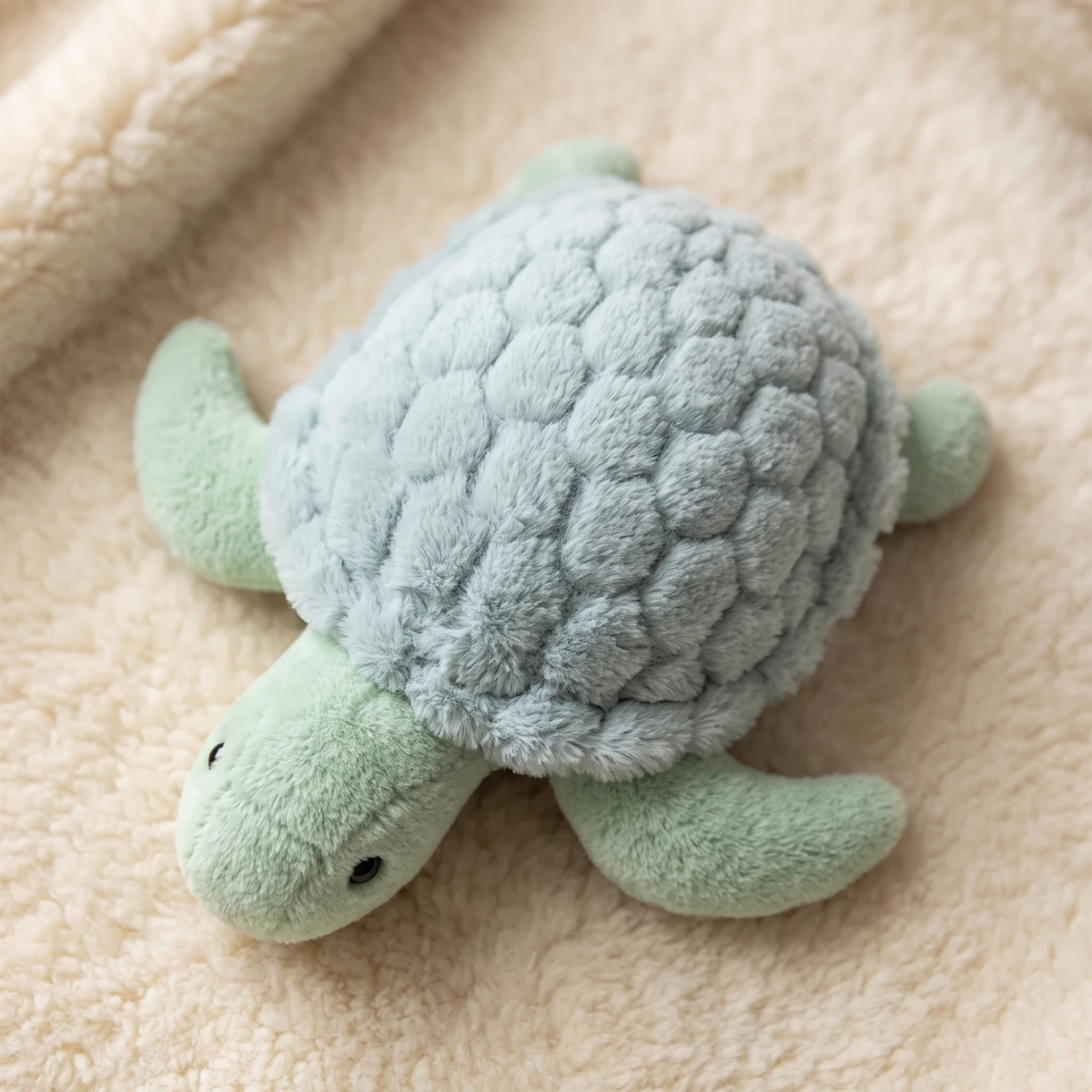 Peluche Tortue Marine Réaliste Vert Clair