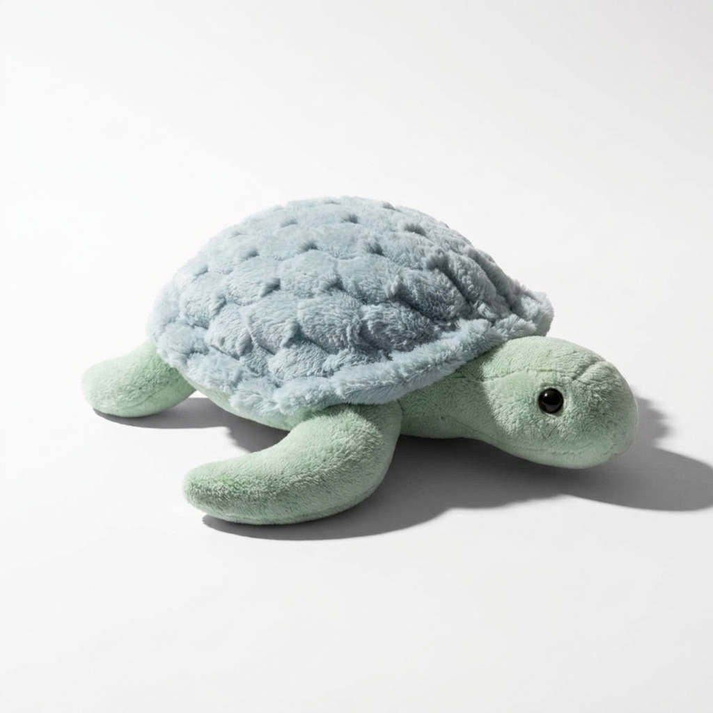 Peluche Tortue Marine Réaliste Vert Clair