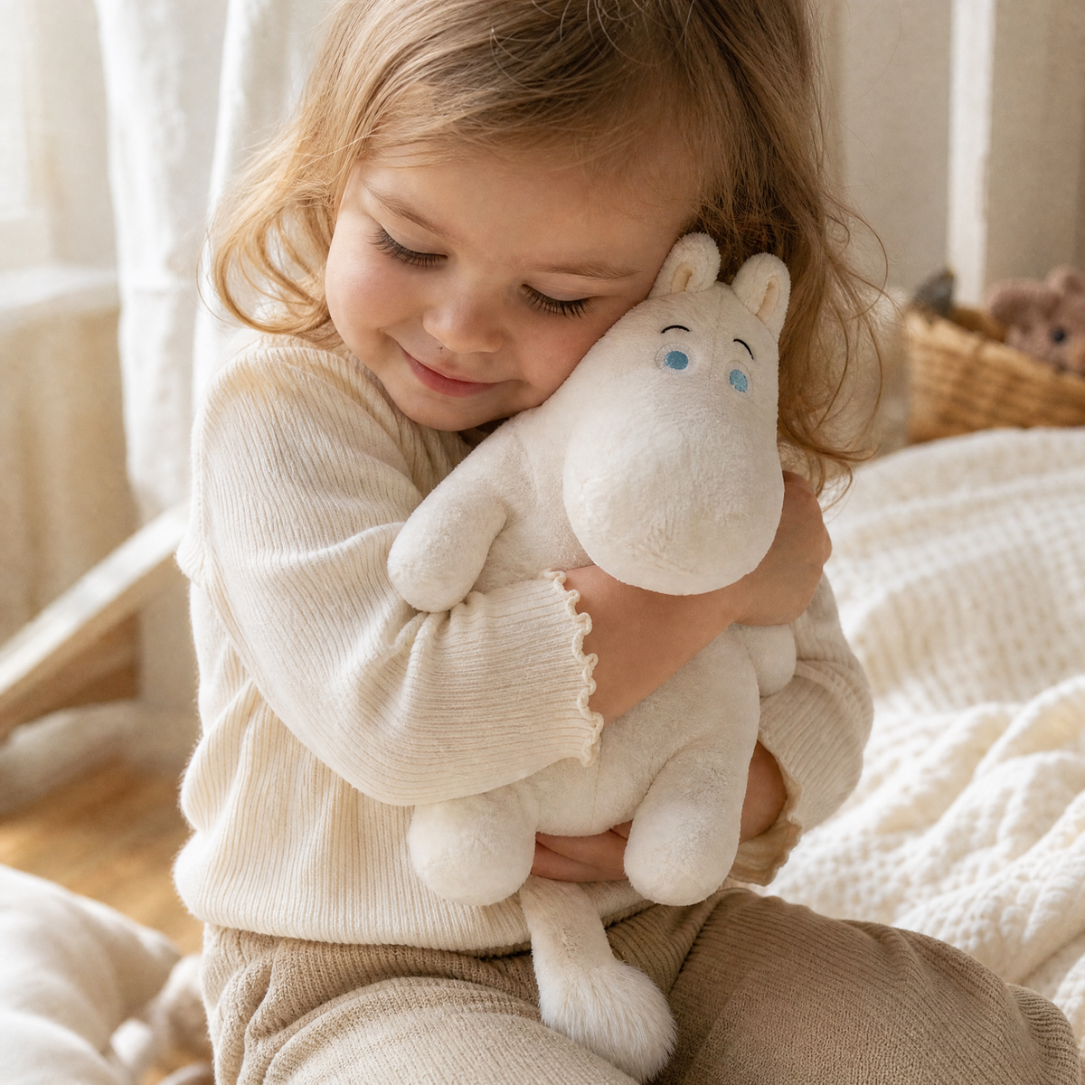 Oreiller Hippopotame Blanc Tout Doux