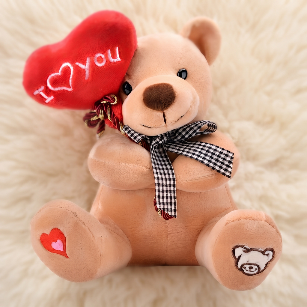 Ours en peluche avec coeur mignon