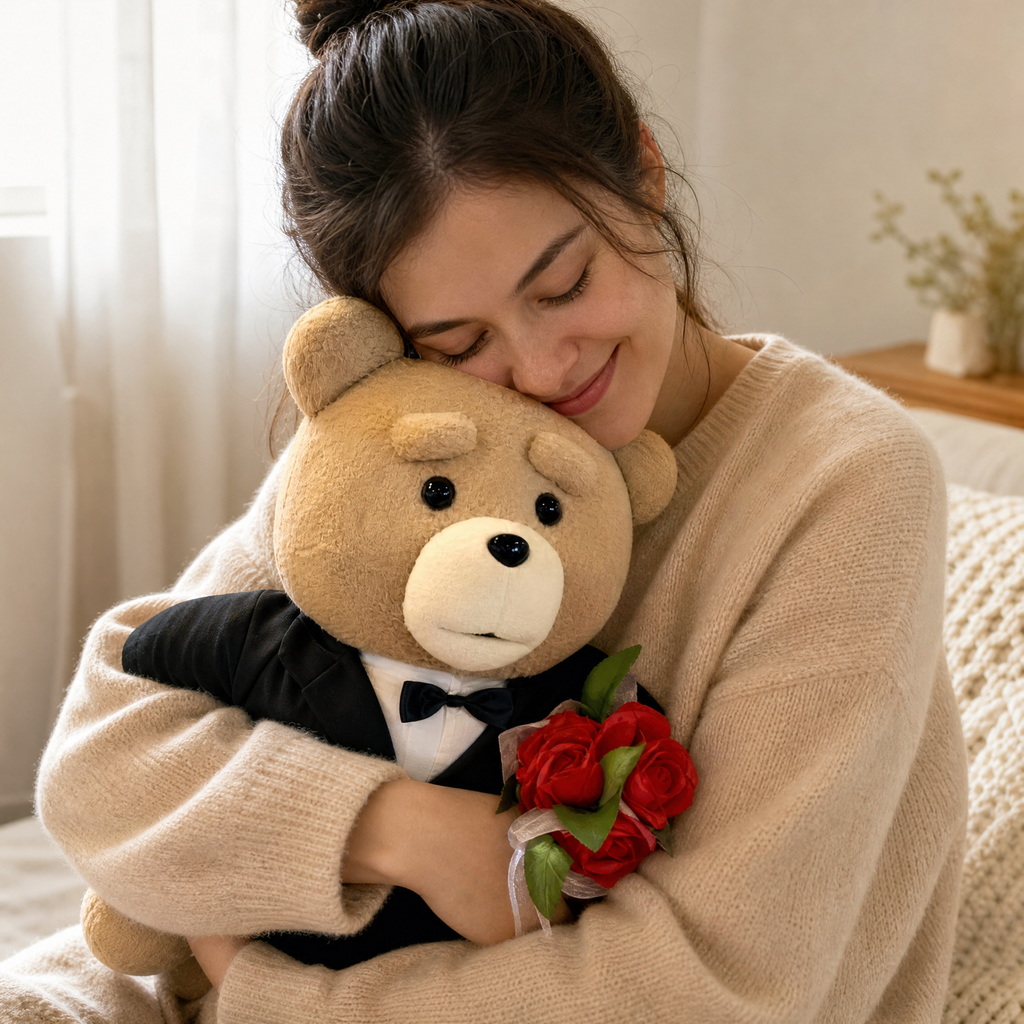 Ours en Peluche Costume Smoking 45 cm