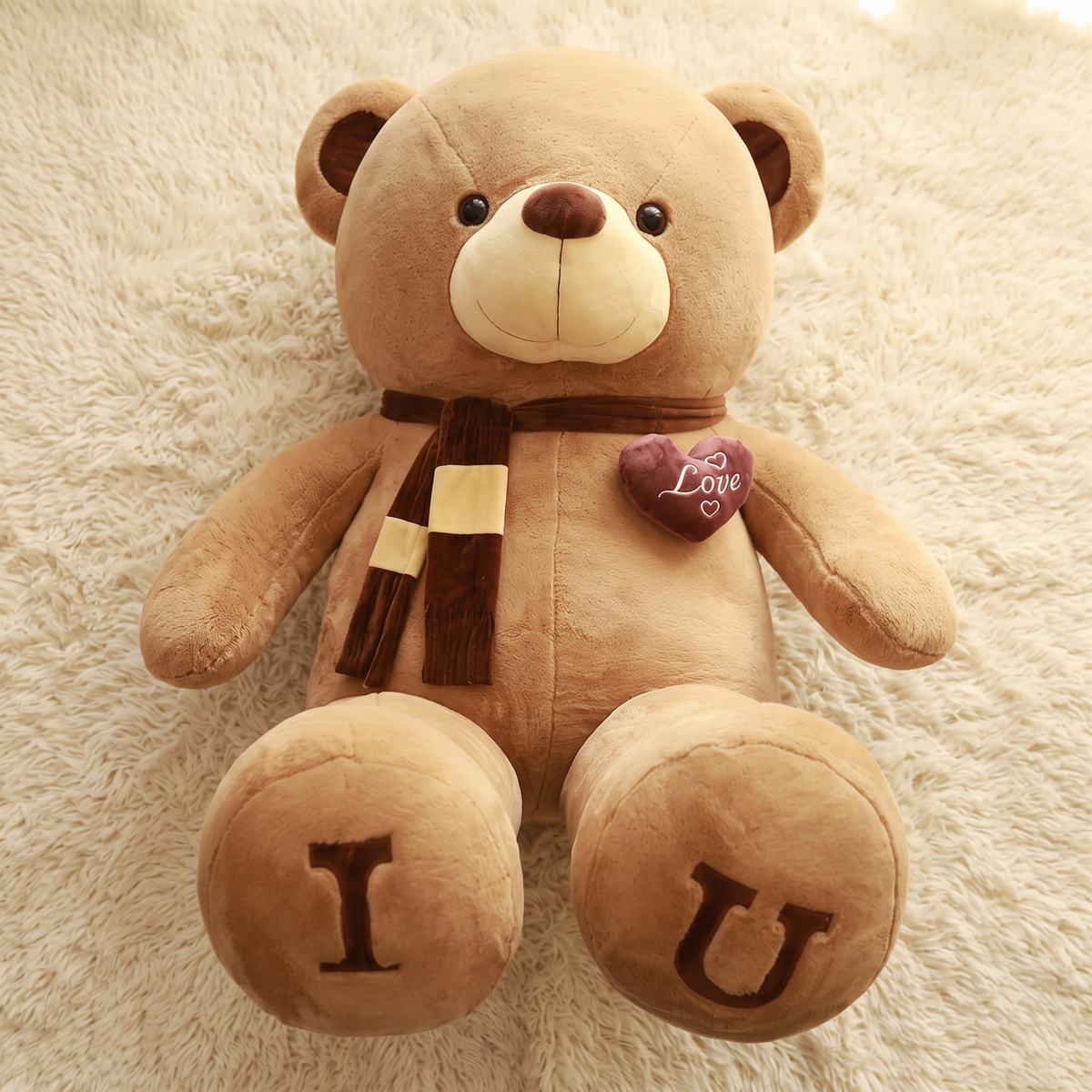 Ours en Peluche Géant I Love U