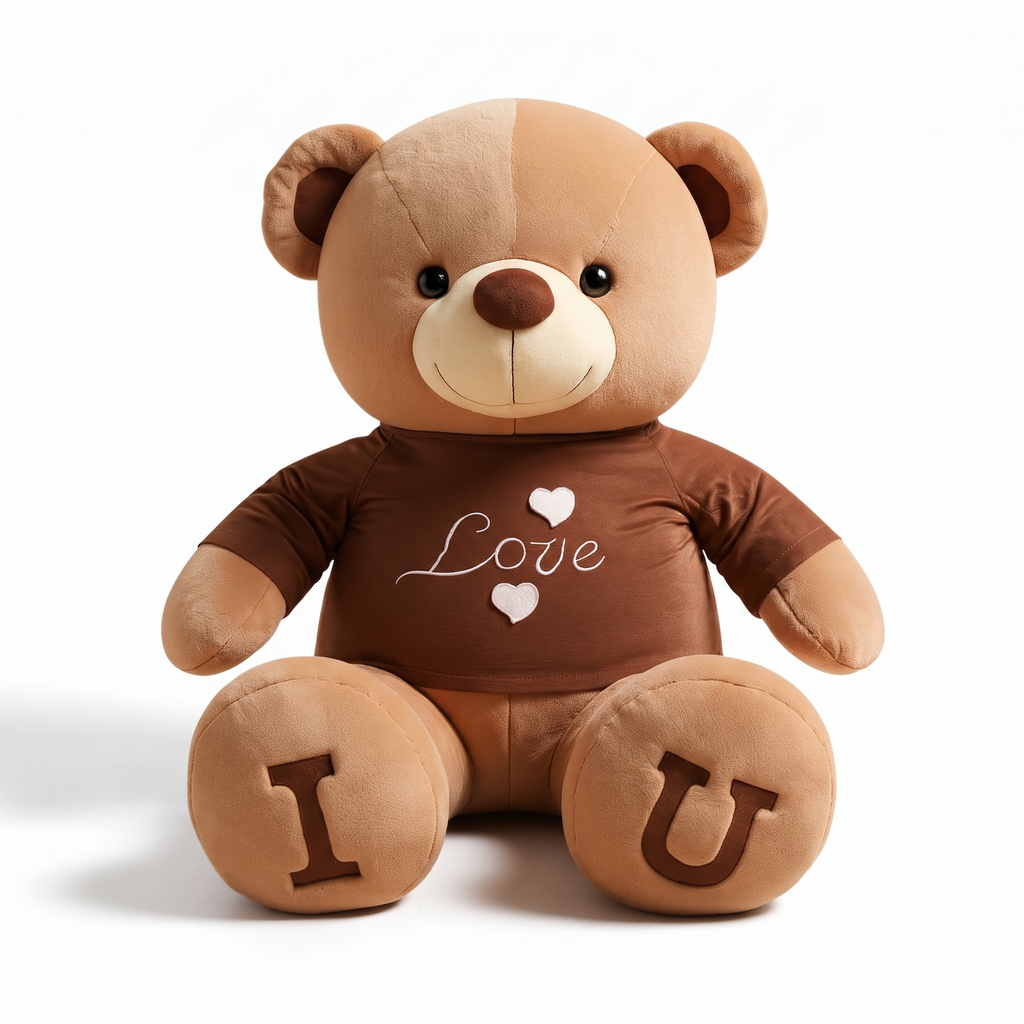 Ours en Peluche Géant T-shirt Love