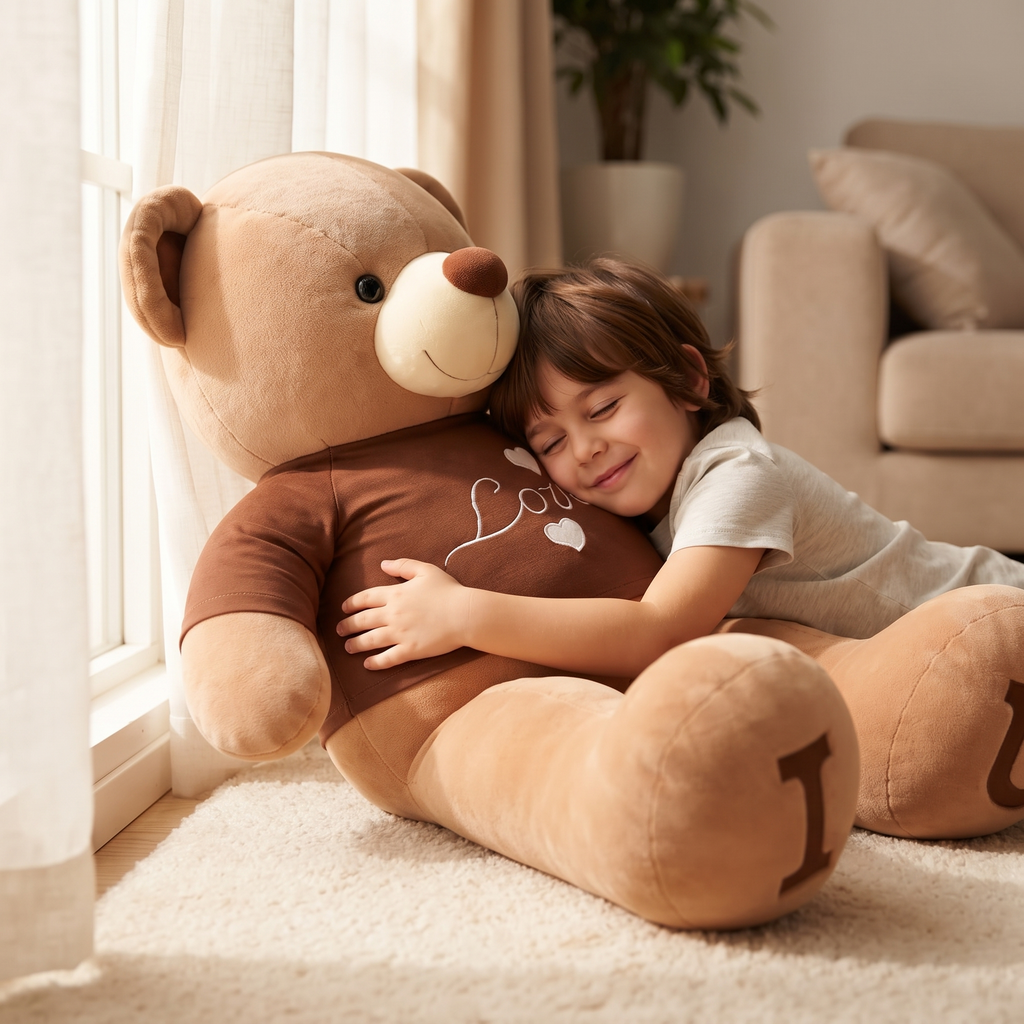 Ours en Peluche Géant T-shirt Love