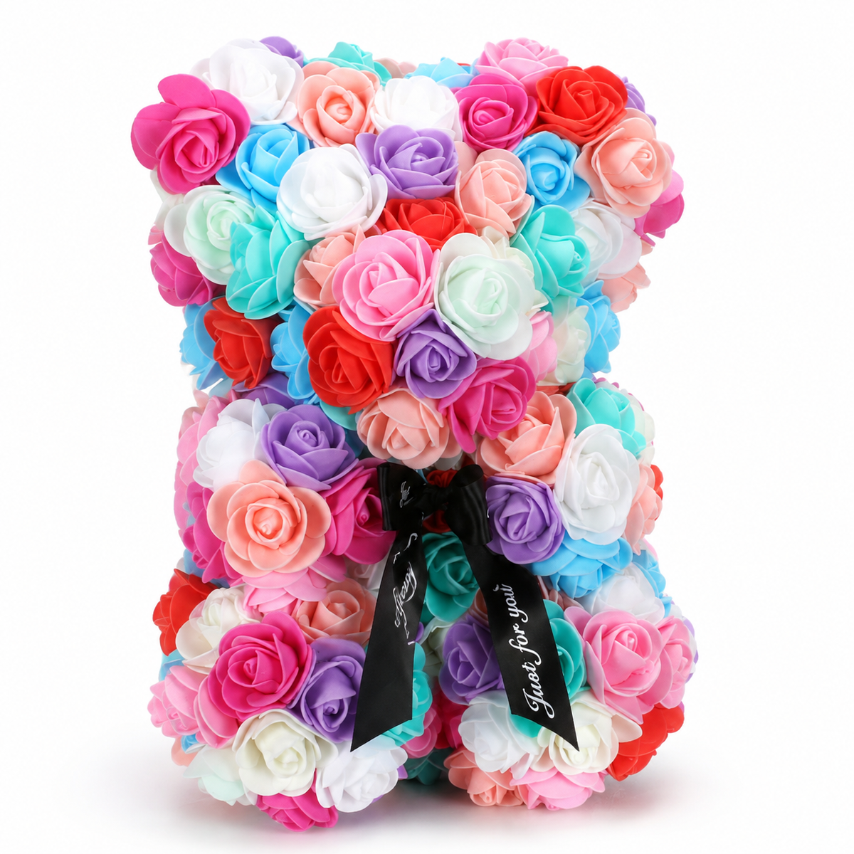 Ours en Roses avec Nœud Saint-Valentin