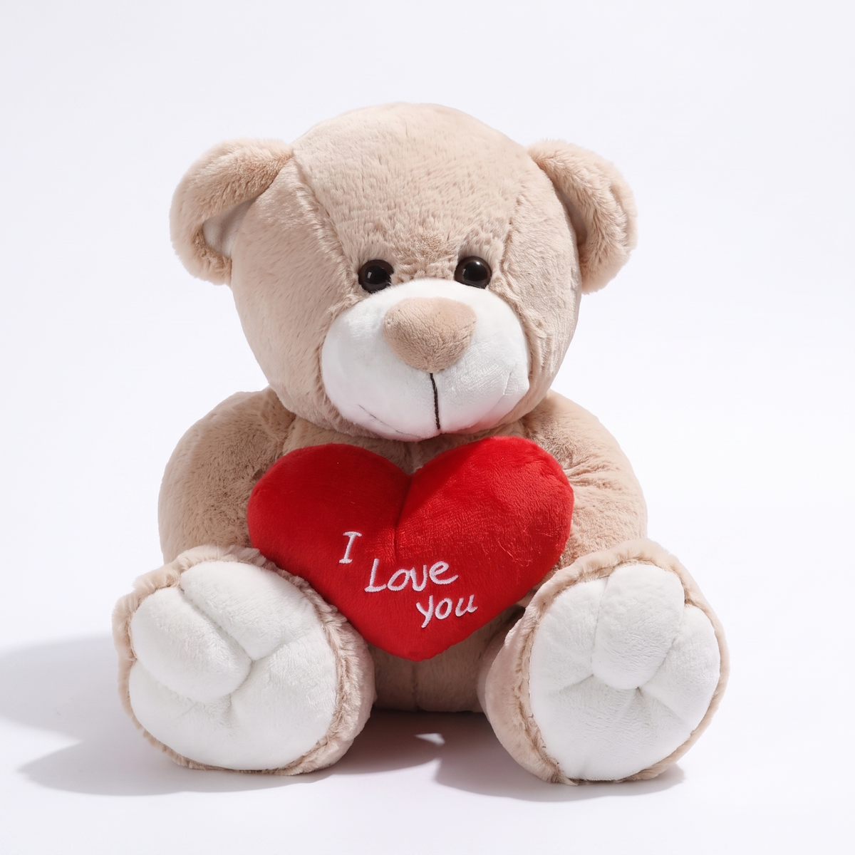 Ours Peluche Cœur I Love You - Beige 33cm