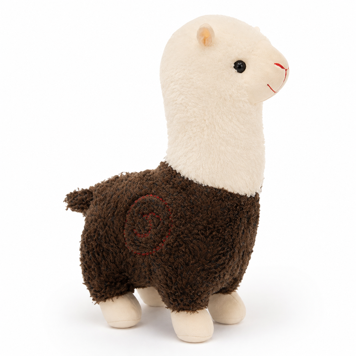 Peluche Alpaga Rouge 28cm Câline