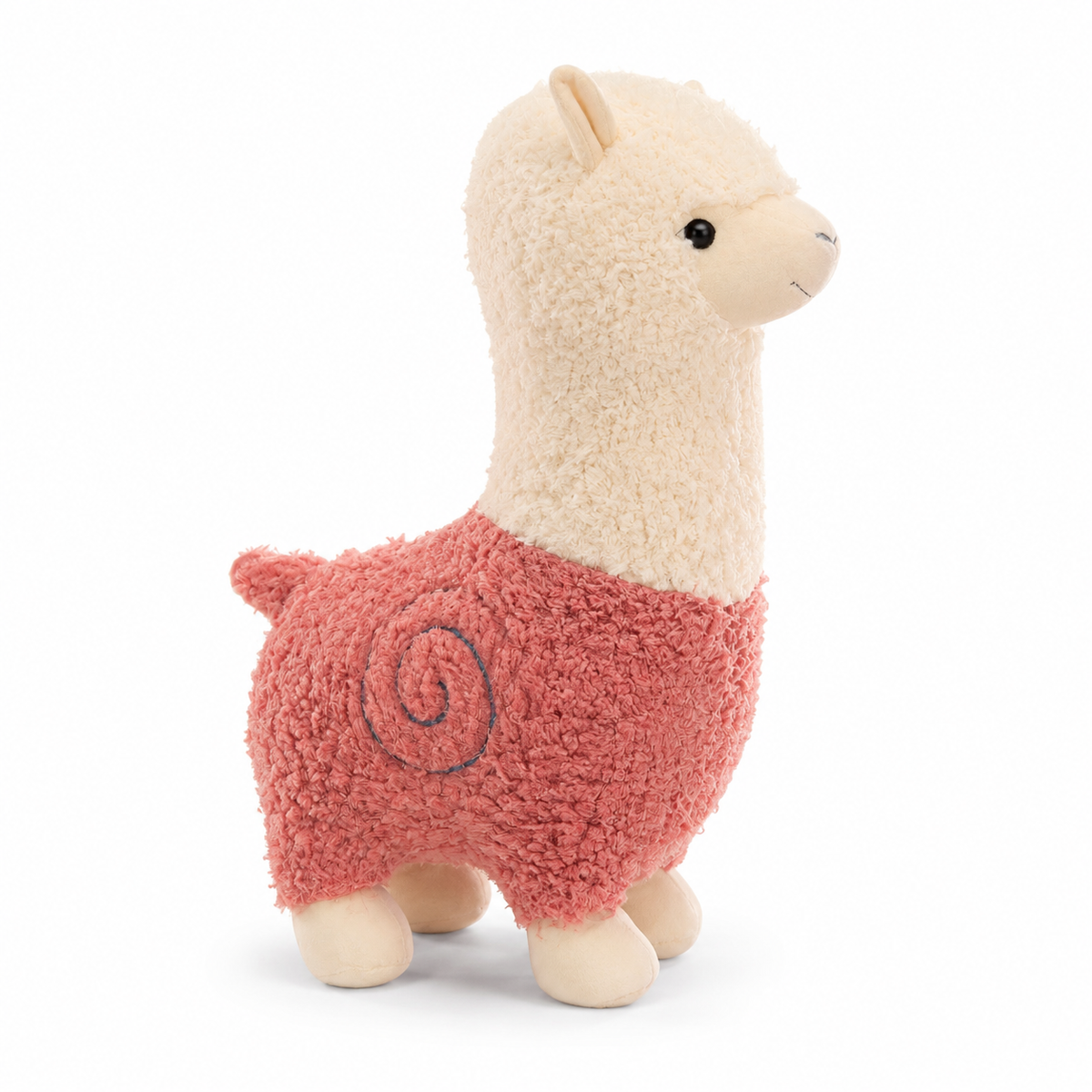 Peluche Alpaga Rouge 28cm Câline