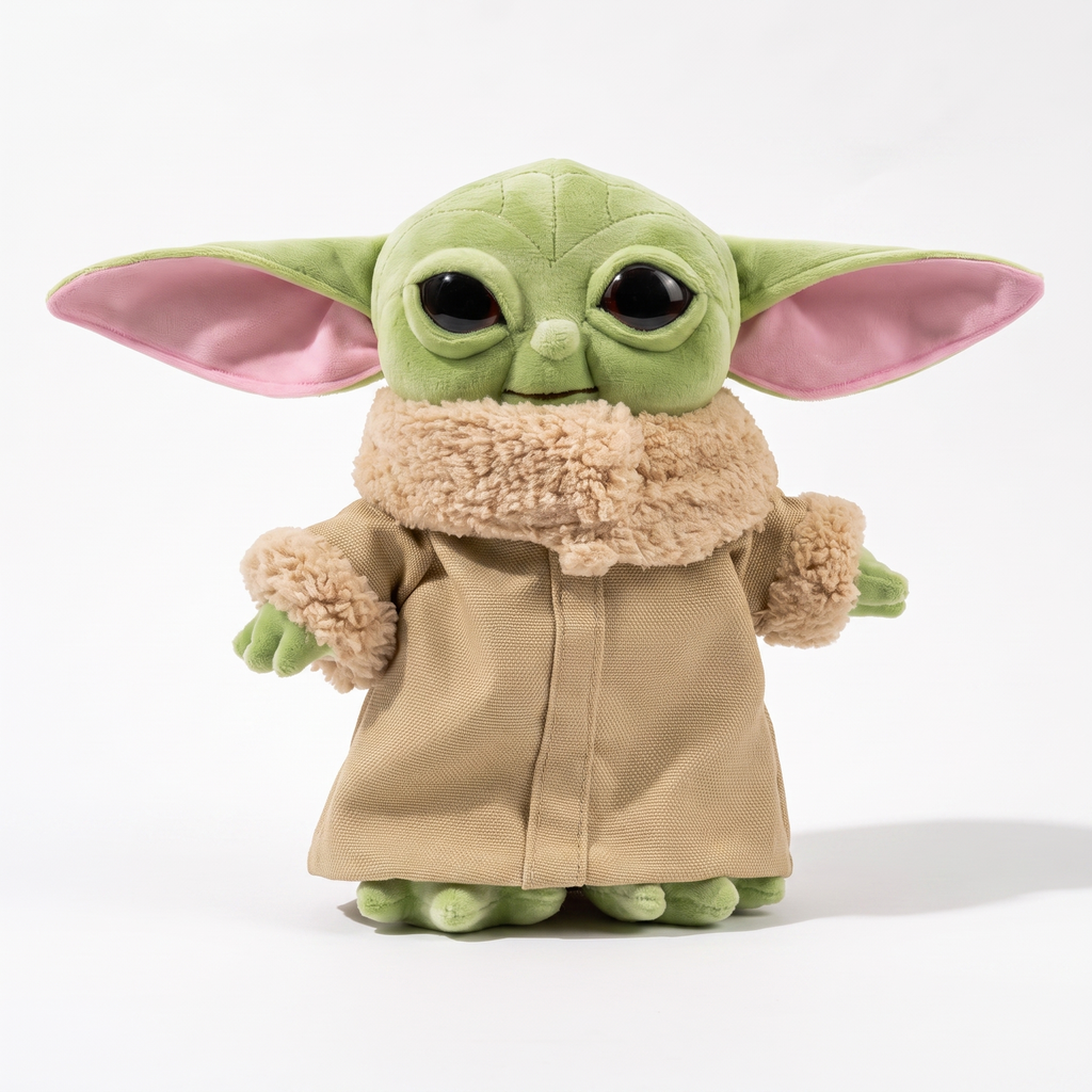 Peluche Baby Yoda 20cm avec Robe Beige