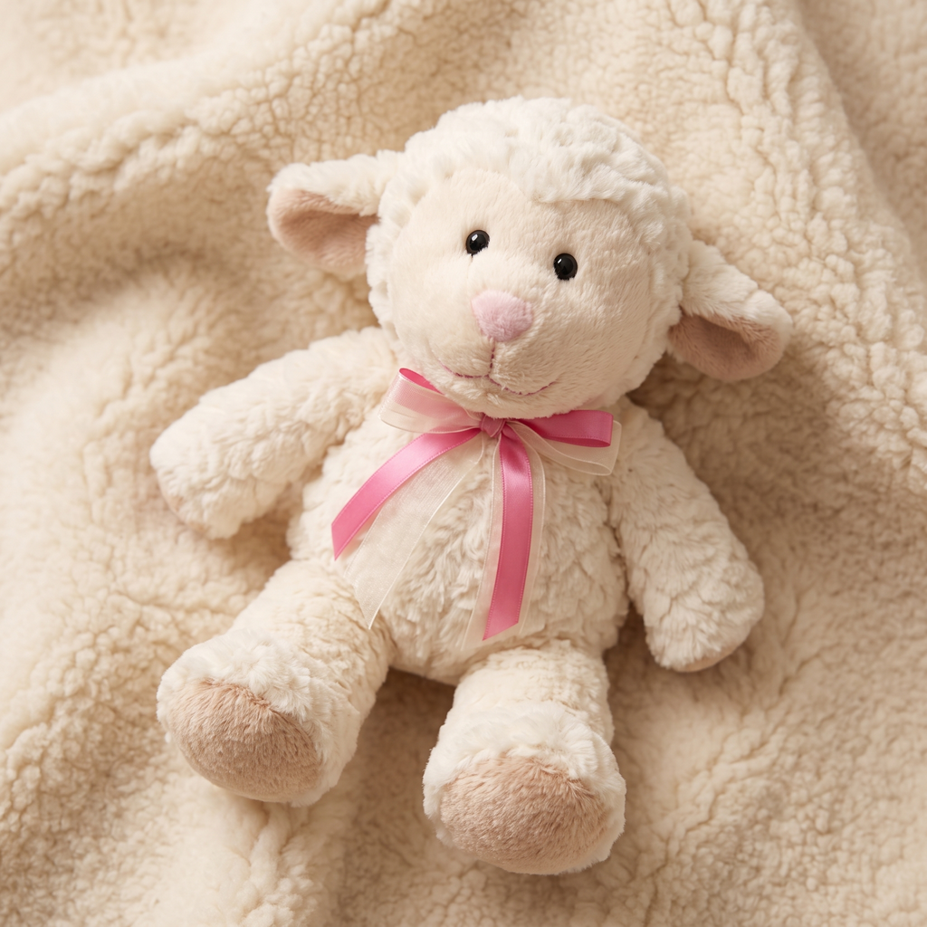 Peluche Bouillotte Mouton Blanc à Chauffer