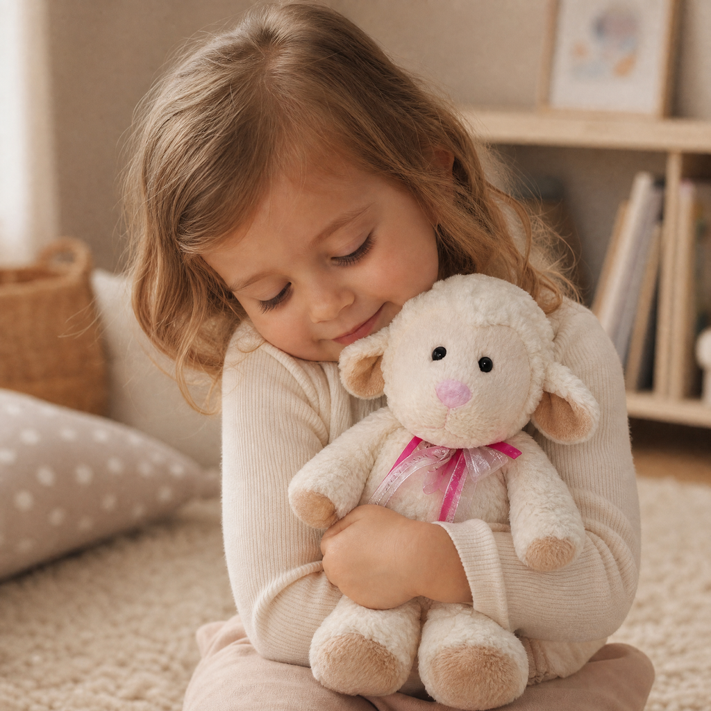Peluche Bouillotte Mouton Blanc à Chauffer