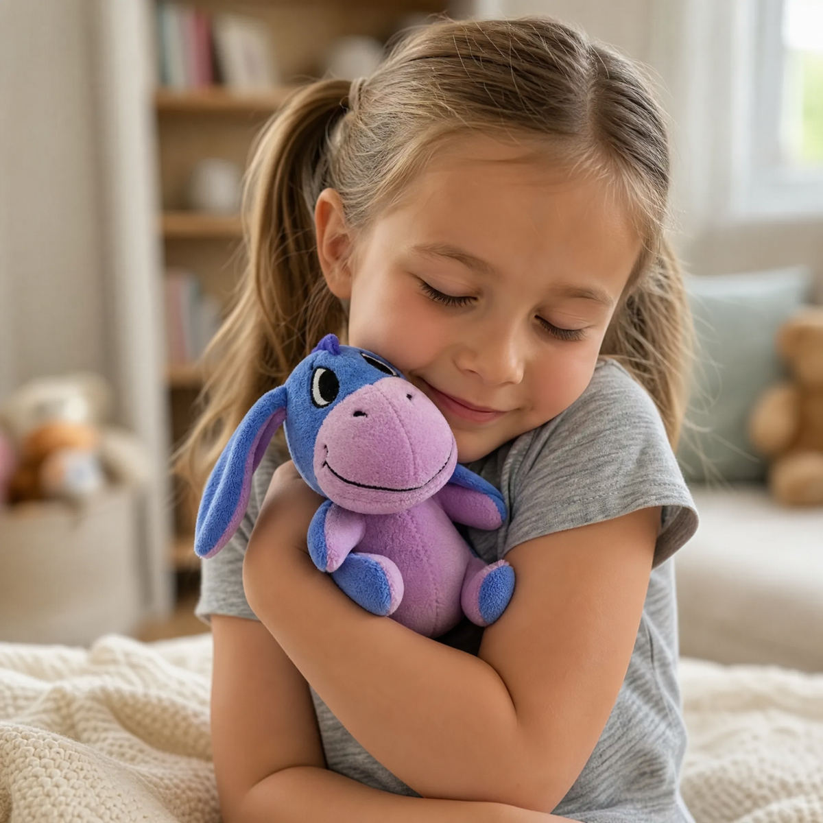 Peluche Bourriquet Aimantée Épaule Disney