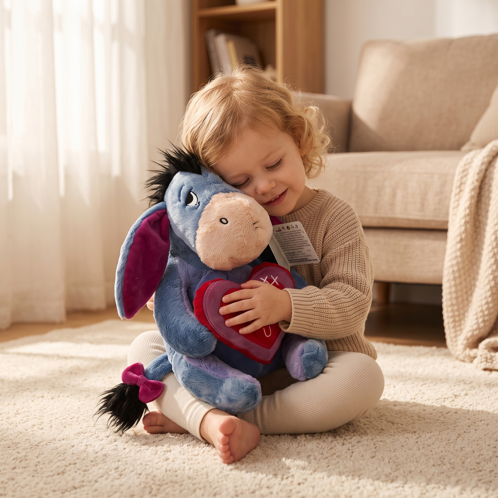 Peluche Bourriquet Cœur I Love U
