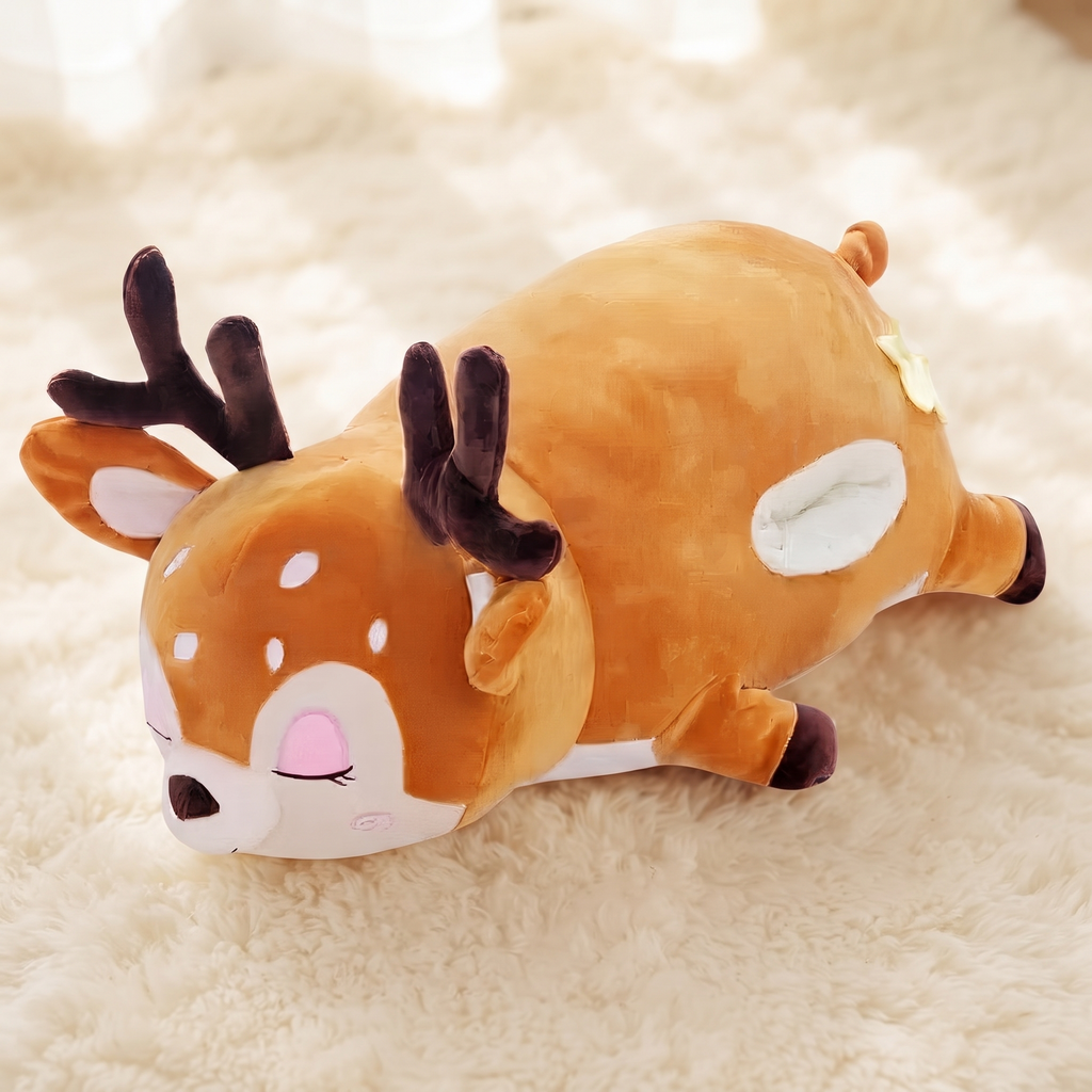 Peluche Cerf Oreiller Géant