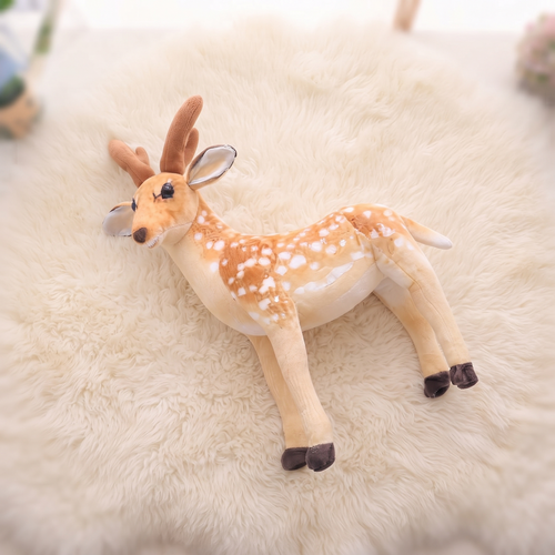 Peluche Cerf Réaliste Moucheté