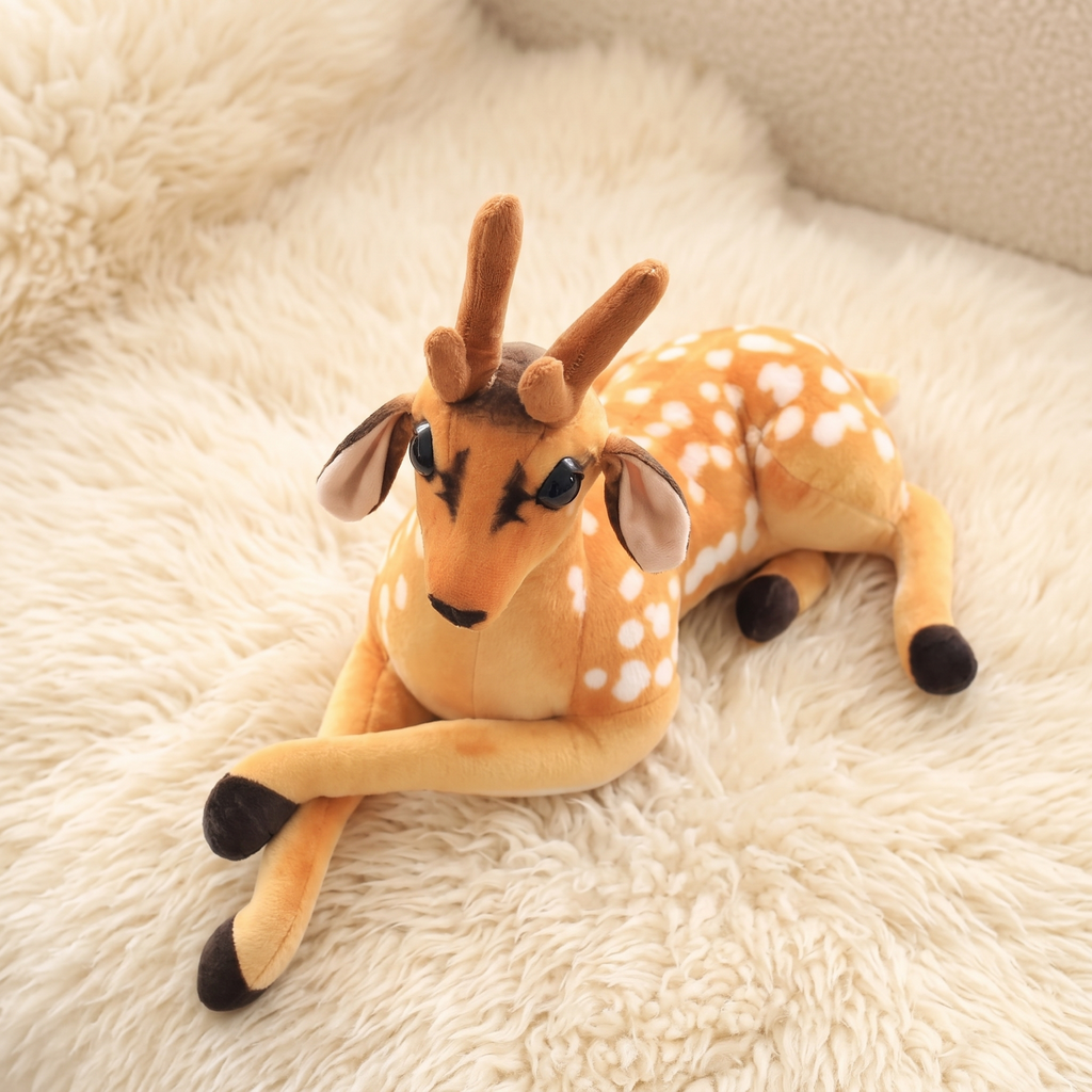 Peluche Cerf Tacheté Réaliste