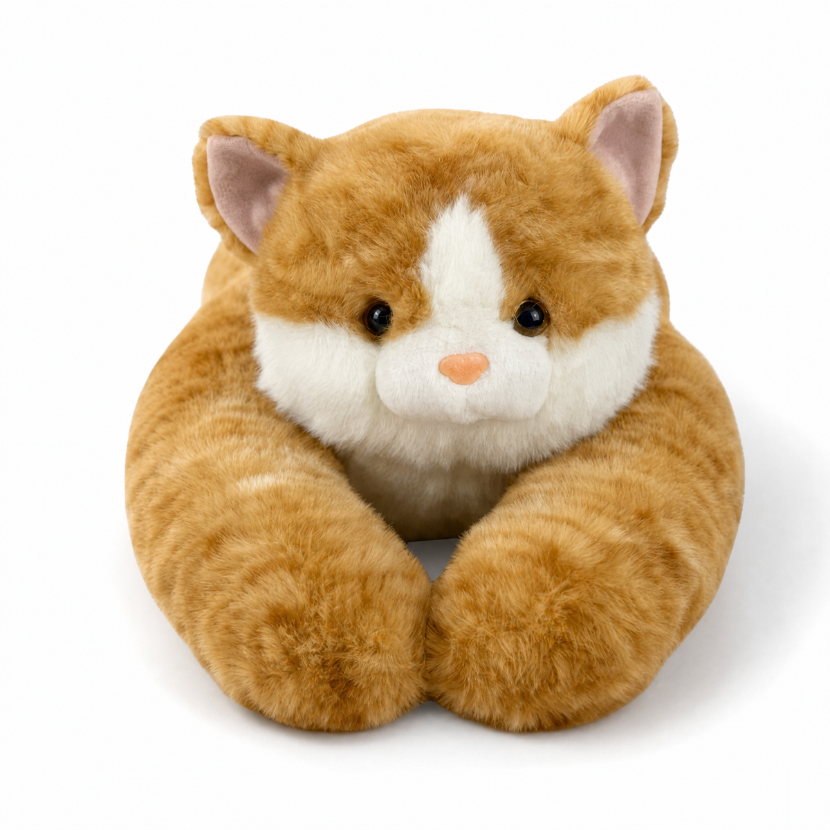 Peluche Chat Lestée Réconfortante Roux ou Gris