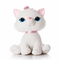 Peluche Chaton Blanc aux Yeux Bleus